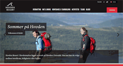 Desktop Screenshot of hovdenresort.com