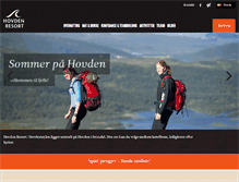 Tablet Screenshot of hovdenresort.com